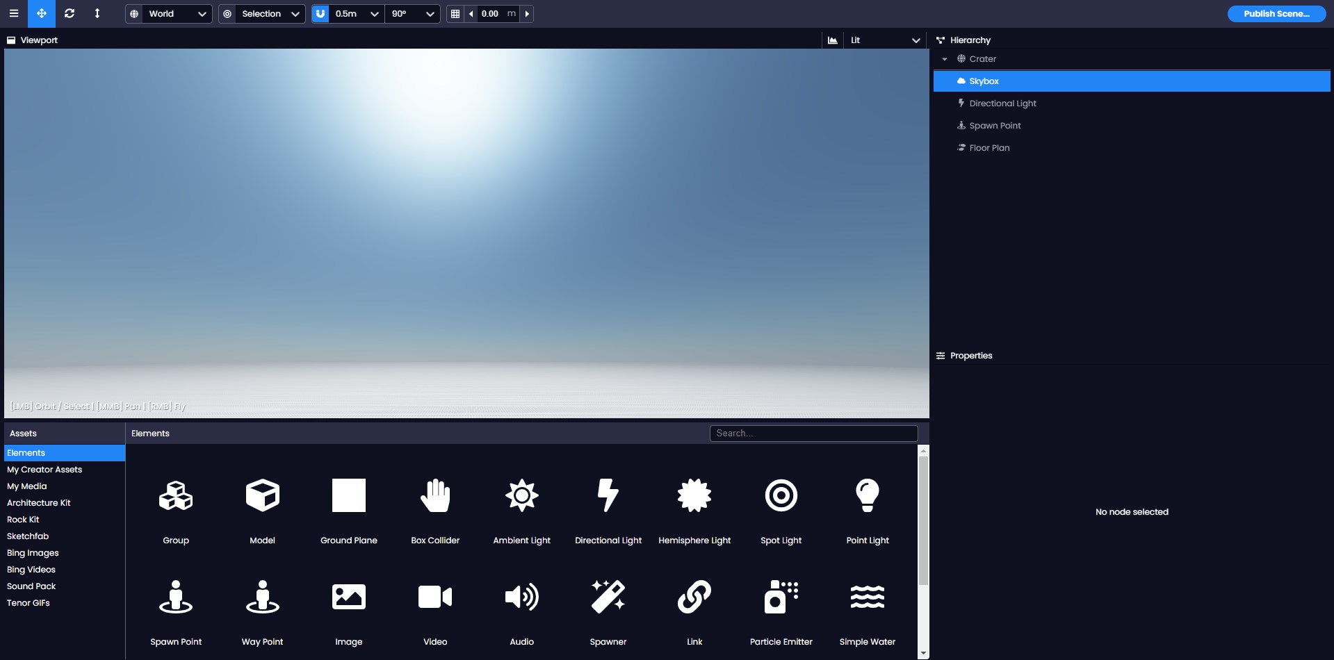 Screenshot of Creator