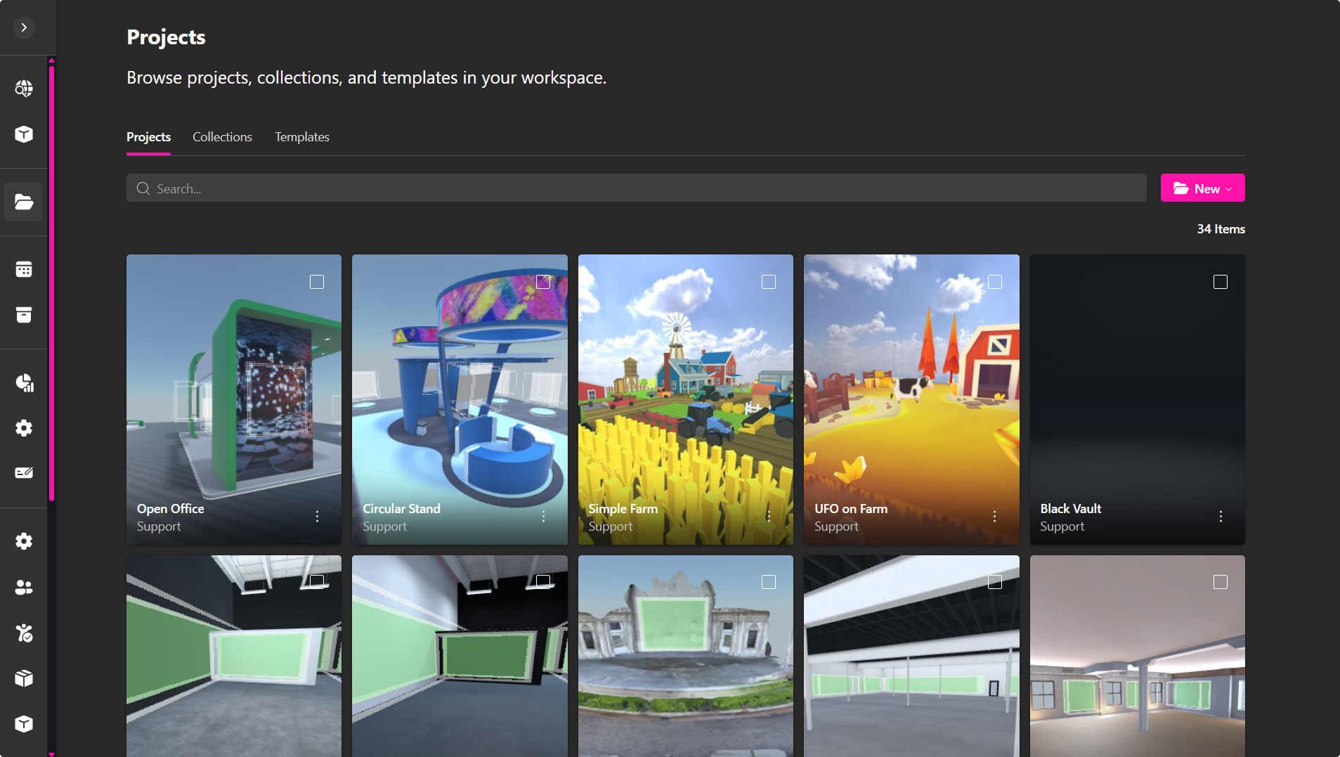 Creator Projects Page